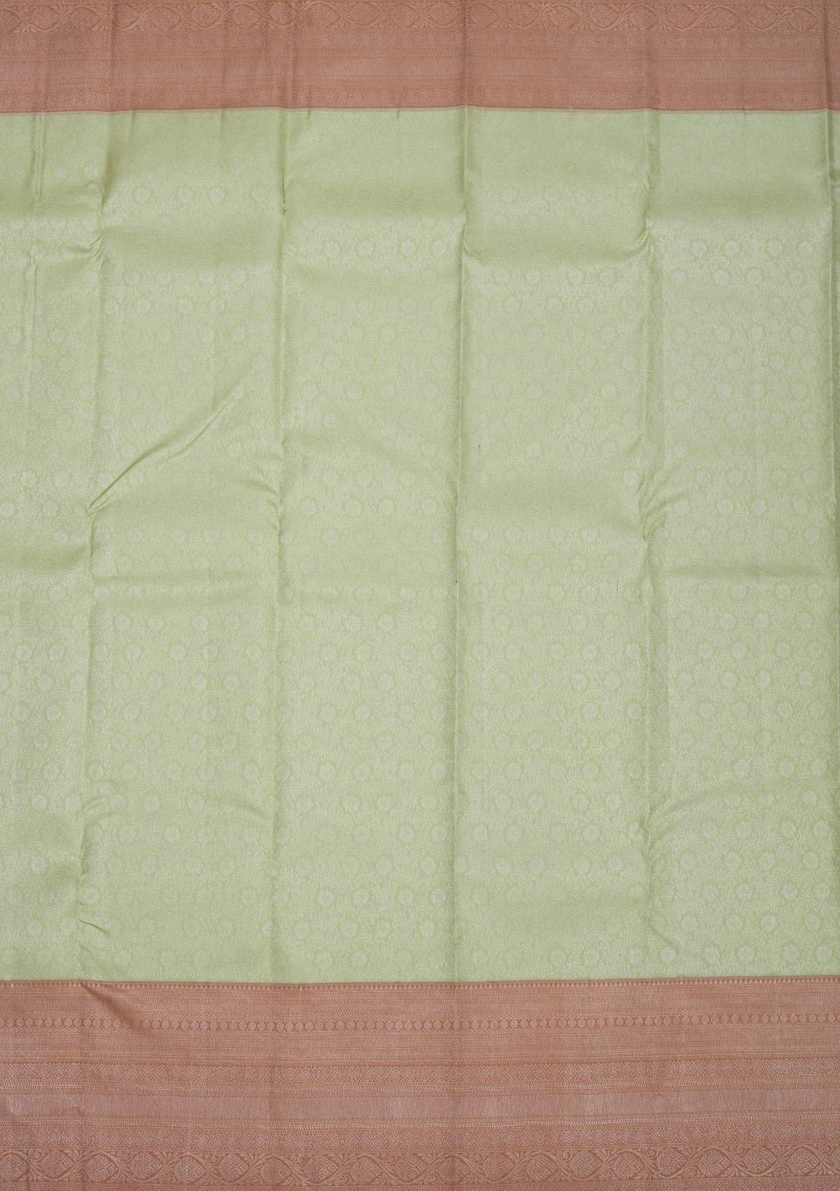 Pista Green Zariwork Pure Silk Saree