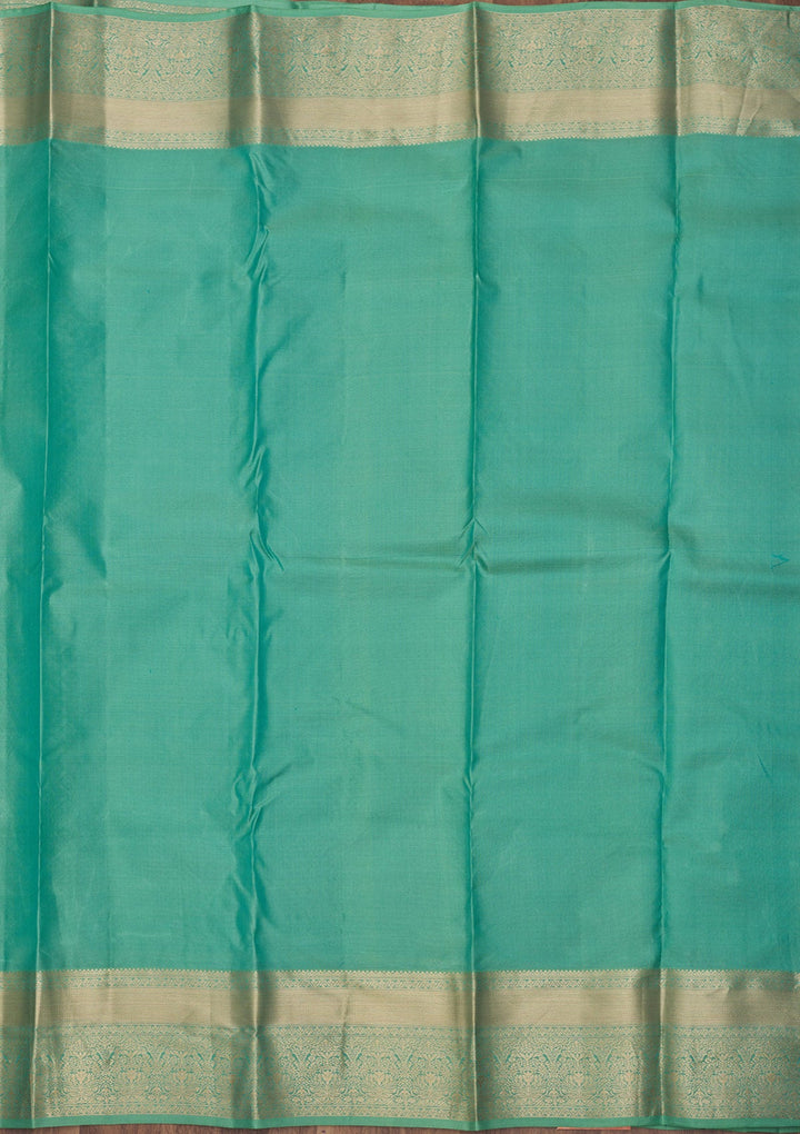 Pista Green Zariwork Pure Silk Saree
