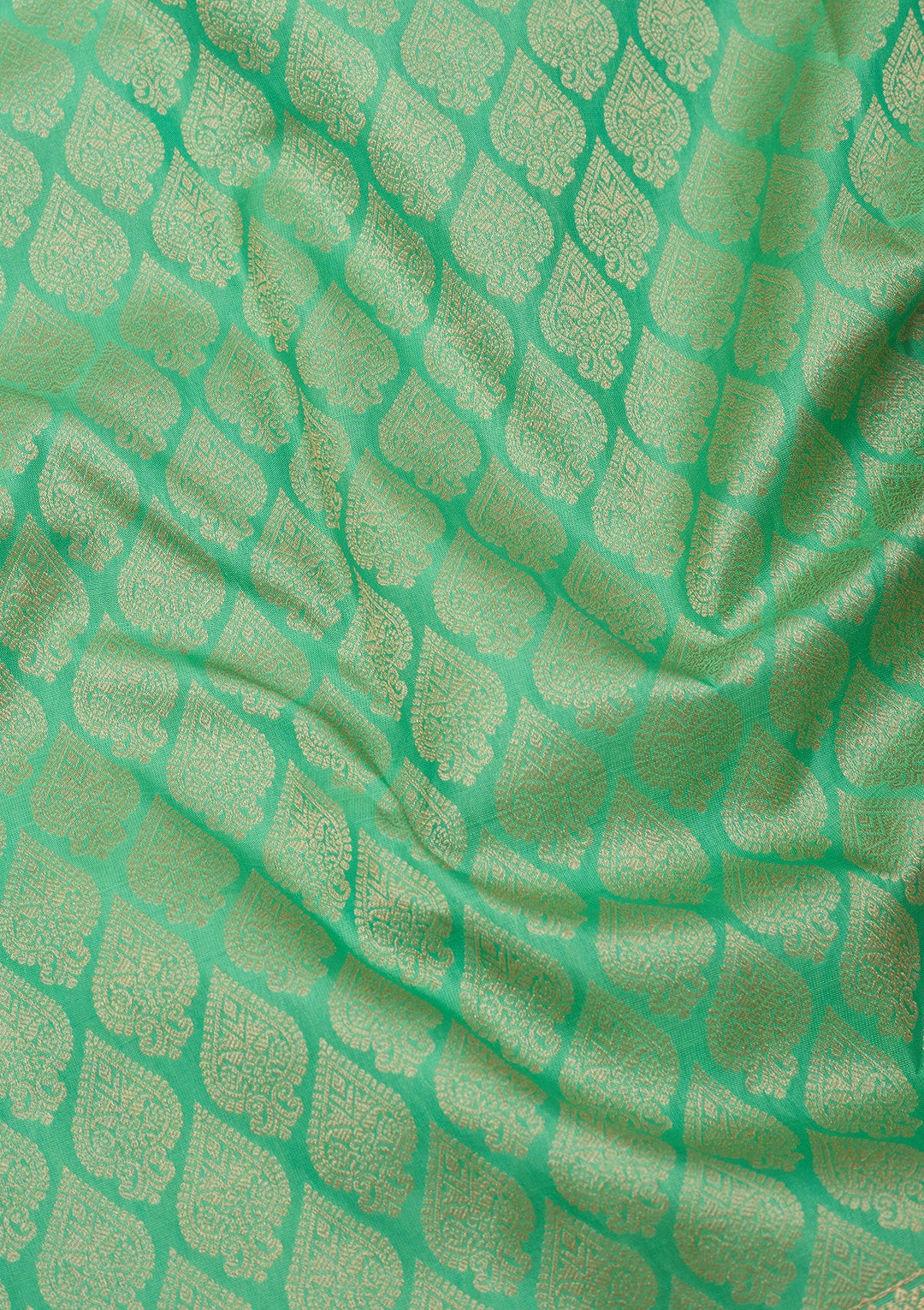 Pista Green Zariwork Pure Silk Saree