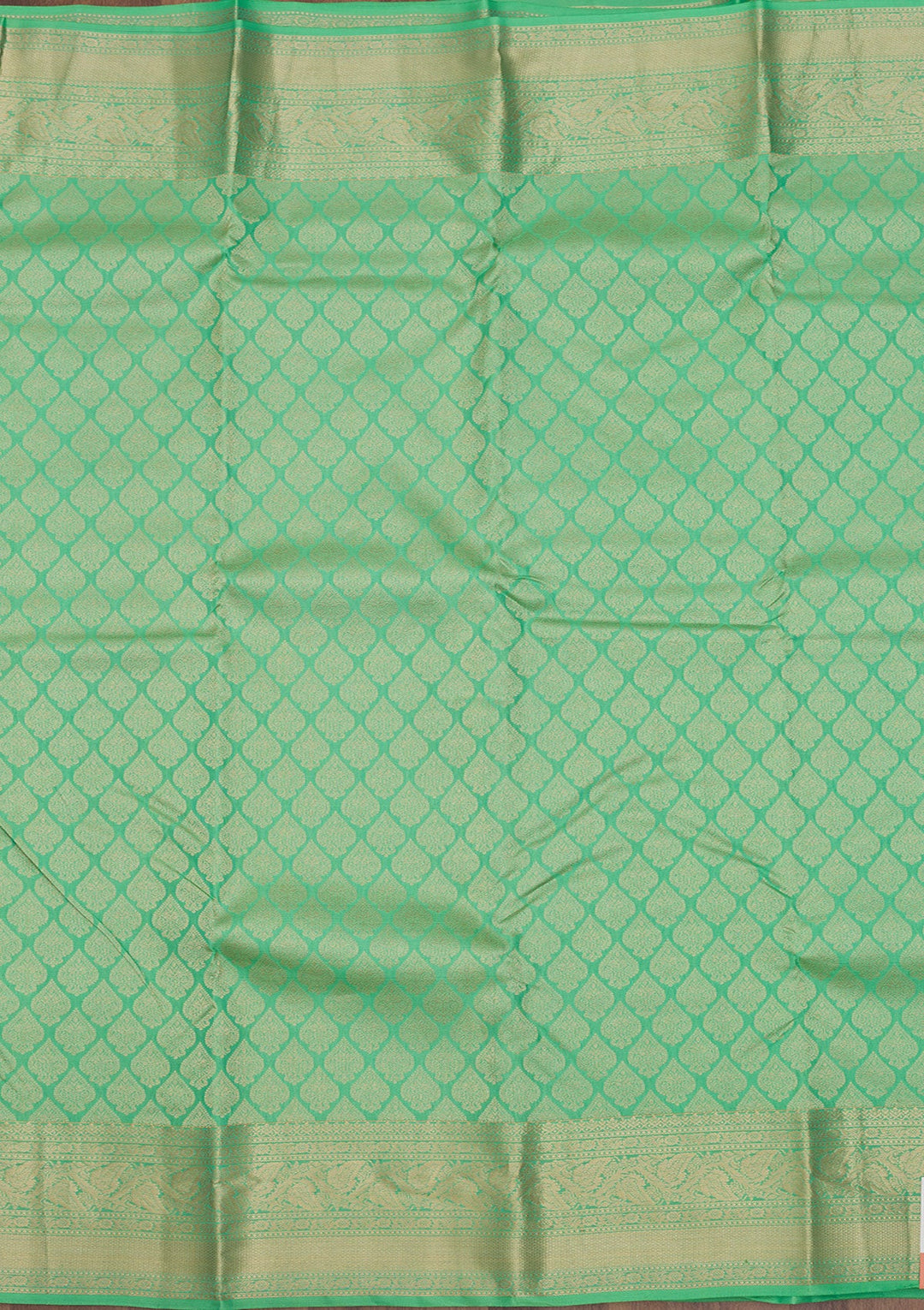 Pista Green Zariwork Pure Silk Saree