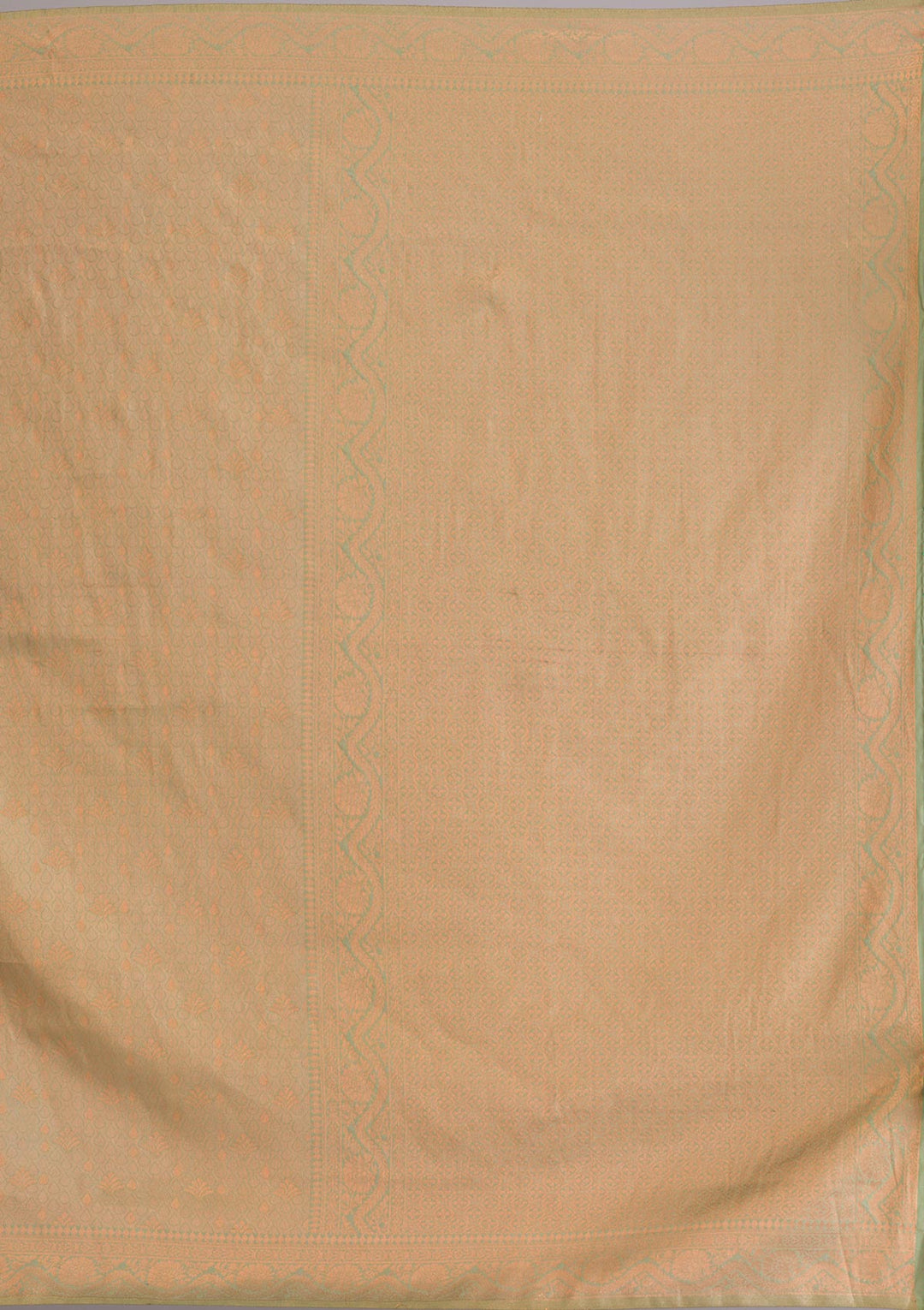 Pista Green Zariwork Soft Silk Saree-Koskii