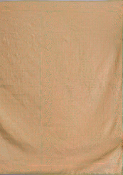 Pista Green Zariwork Soft Silk Saree-Koskii