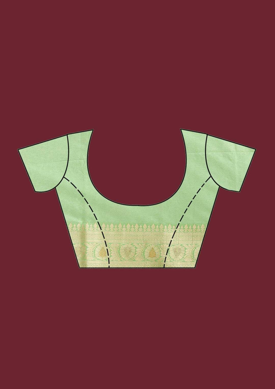 Pista Green Zariwork Soft Silk Saree-Koskii