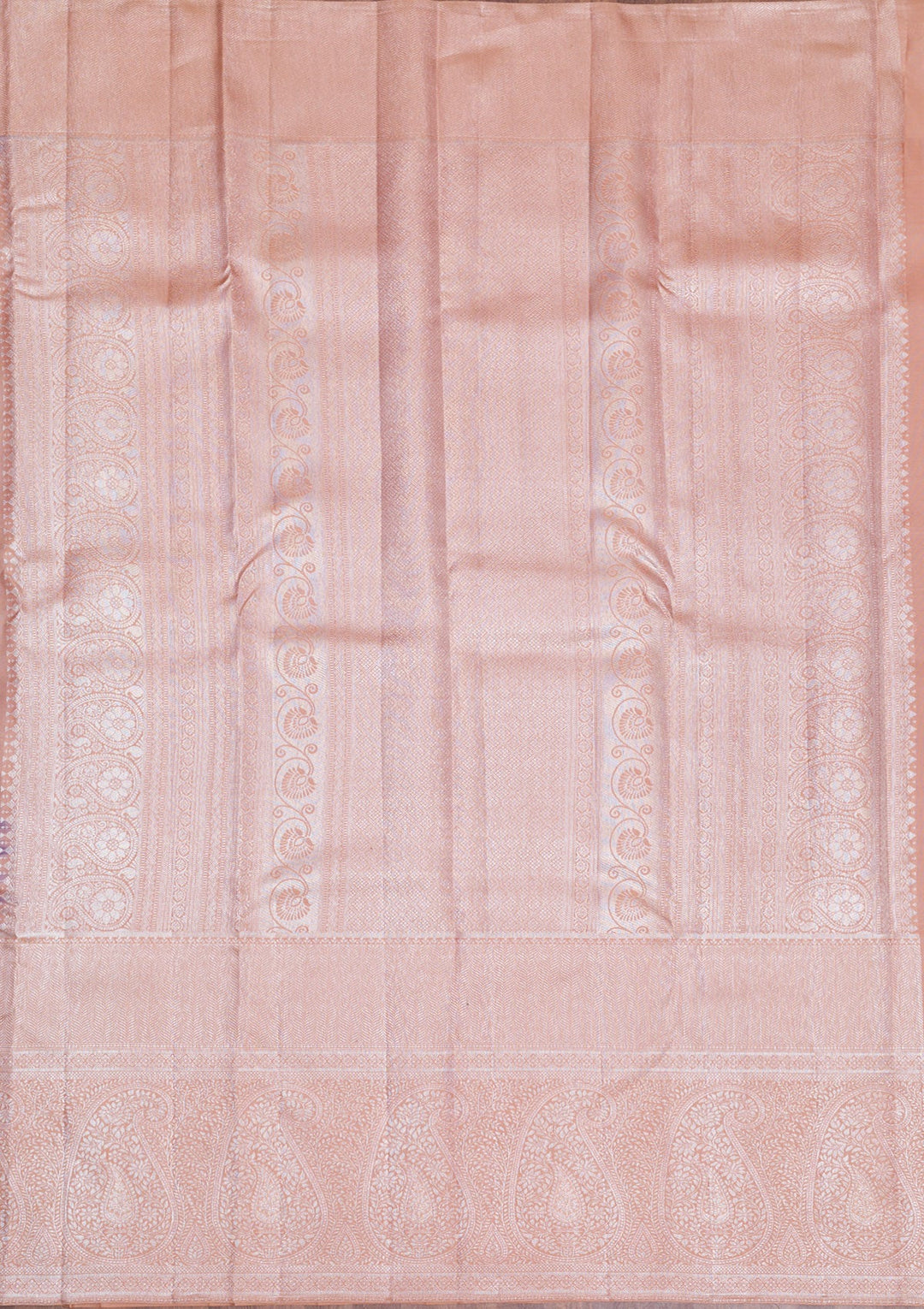 Purple Silver Zariwork Pure Silk Saree-Koskii