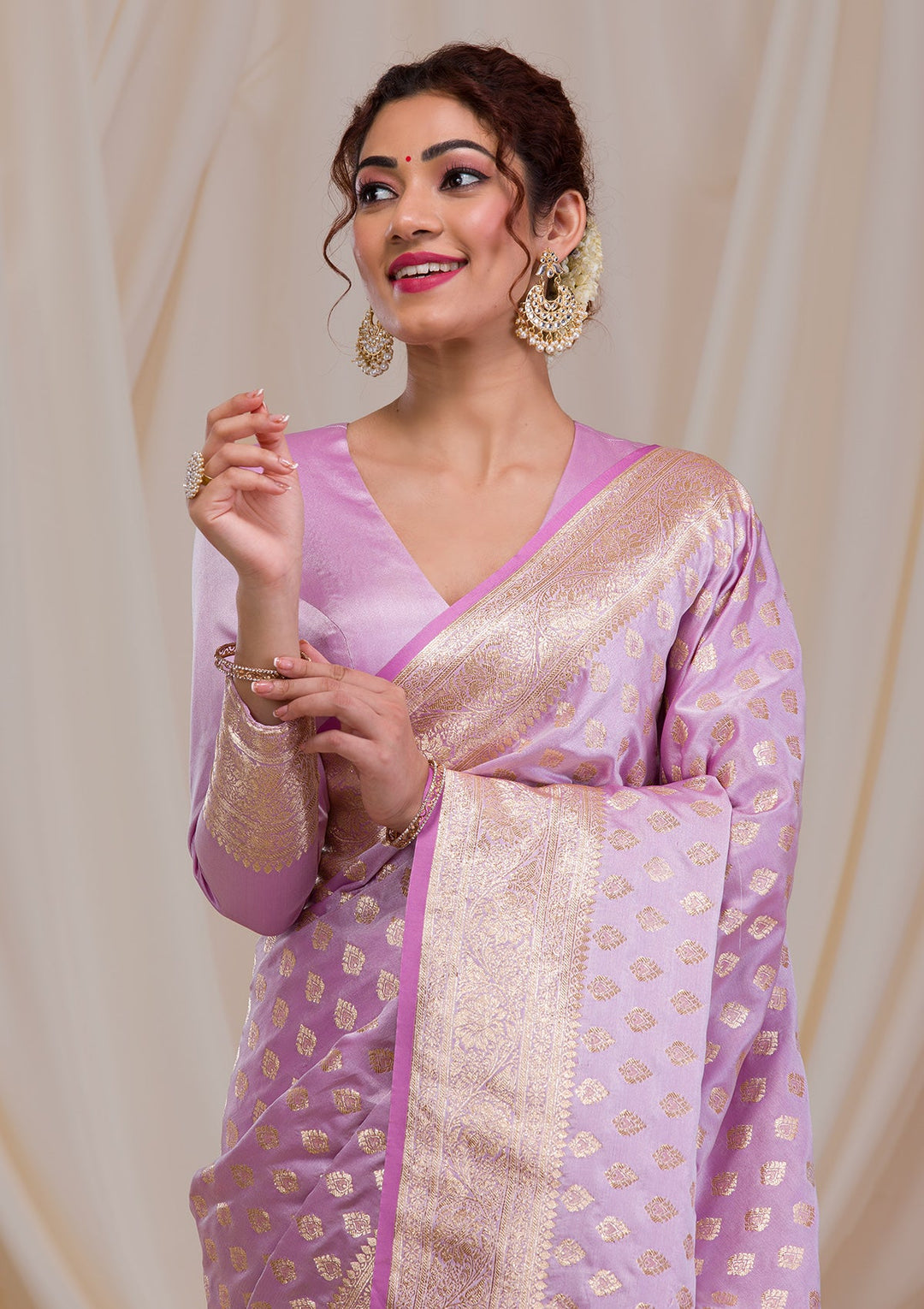 Peacock Blue Stonework Semi Crepe Designer Saree-Koskii