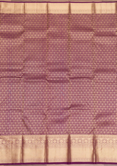 Purple Zariwork Banarasi Pure Silk Saree