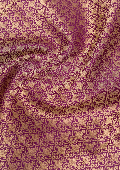 Purple Zariwork Banarasi Pure Silk Saree