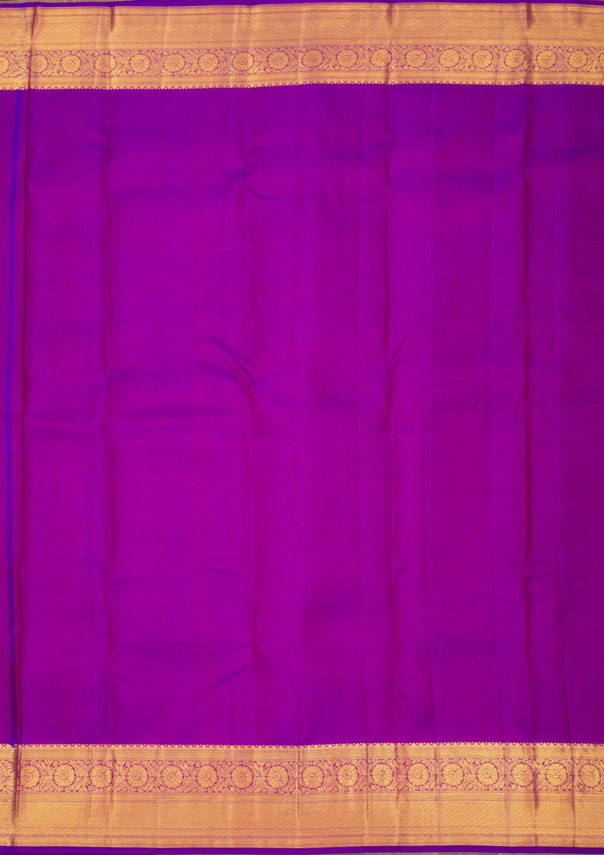 Purple Zariwork Pure Silk Saree-Koskii