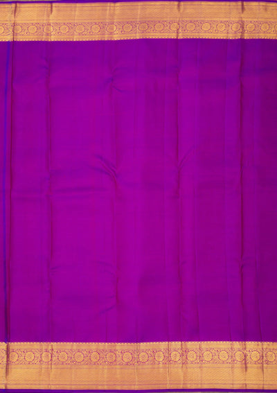 Purple Zariwork Pure Silk Saree-Koskii