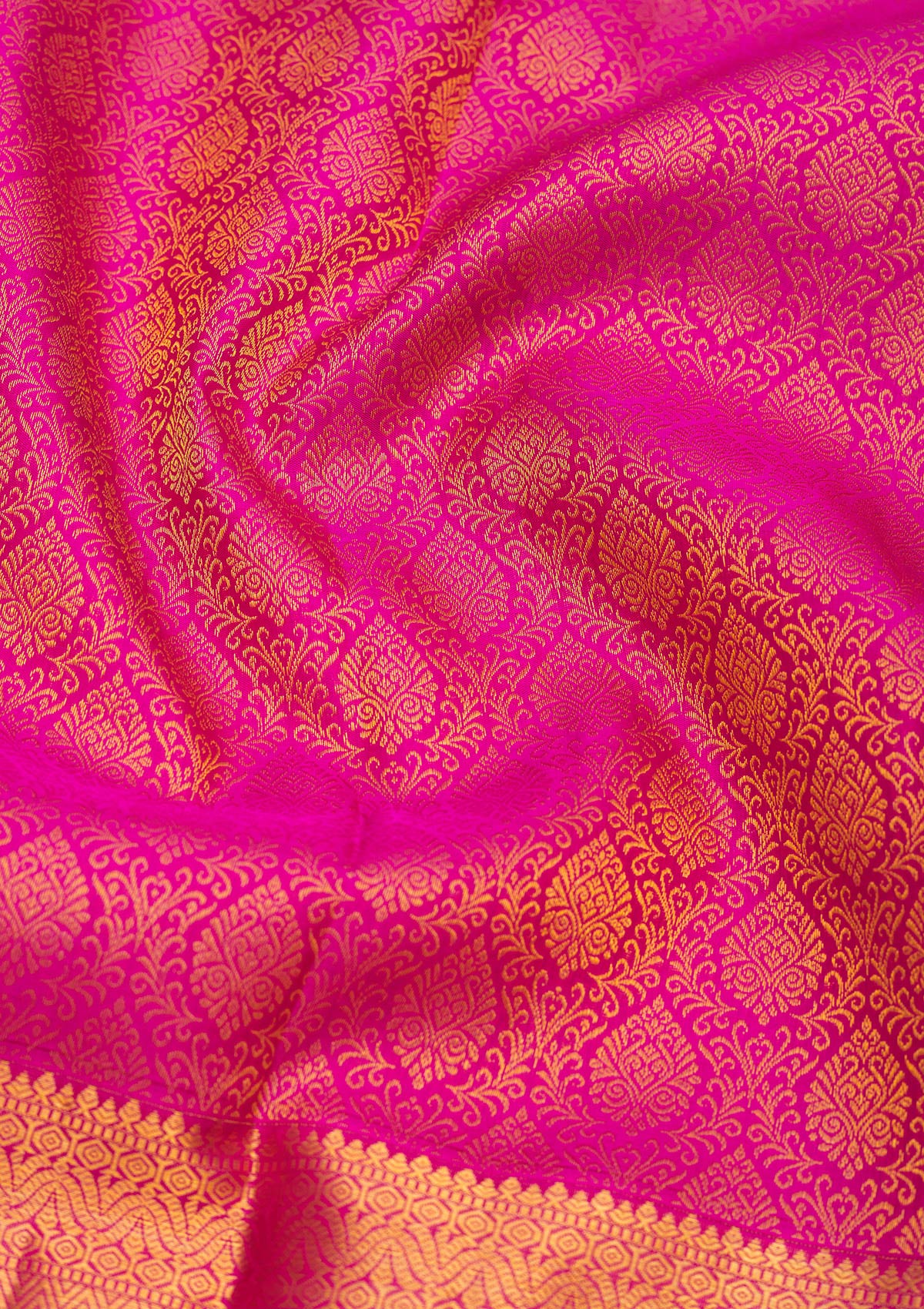 Purple Zariwork Pure Silk Saree-Koskii