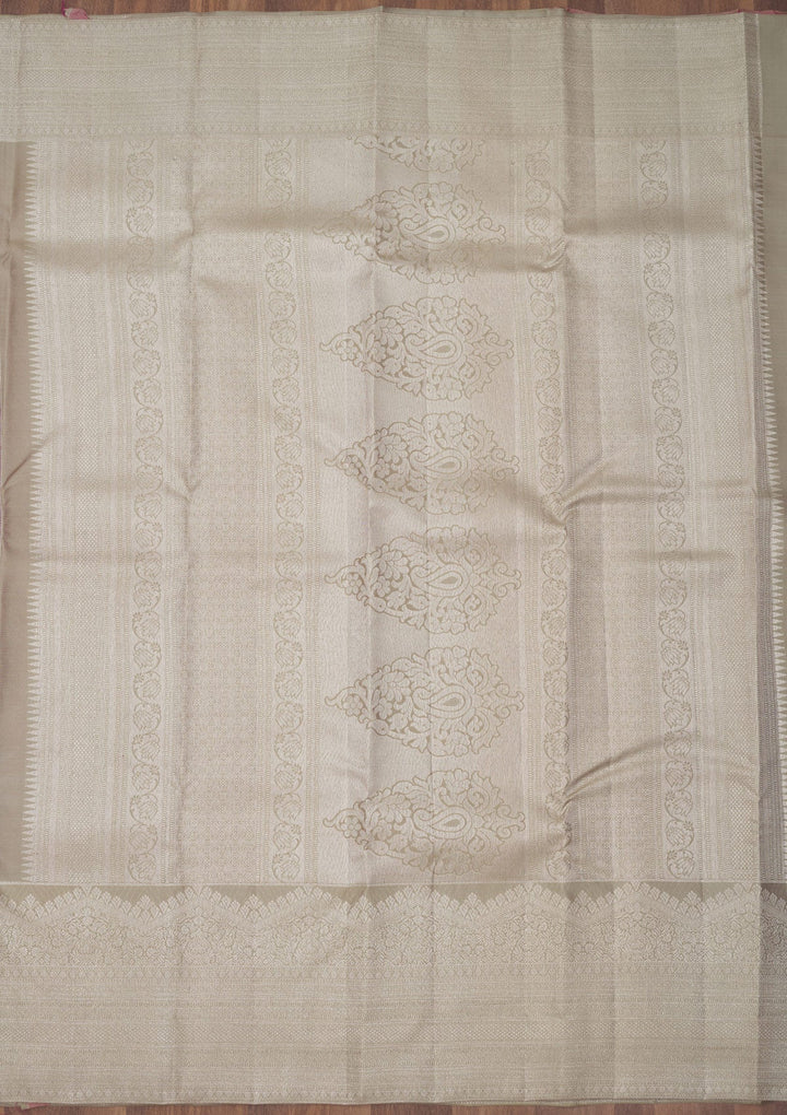 Purple Zariwork Pure Silk Saree-Koskii