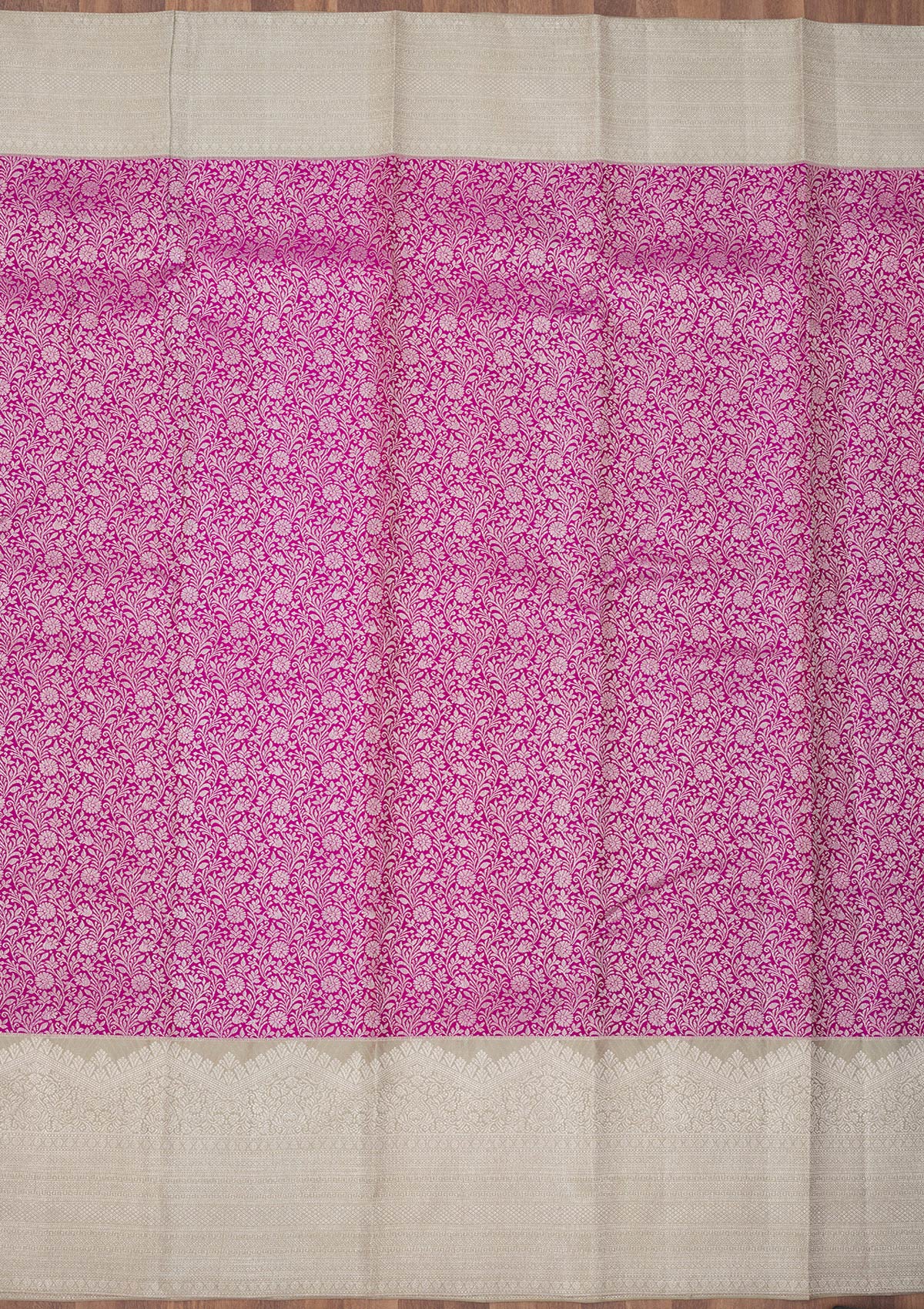 Purple Zariwork Pure Silk Saree-Koskii