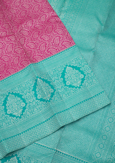 Purple Zariwork Pure Silk Saree-Koskii
