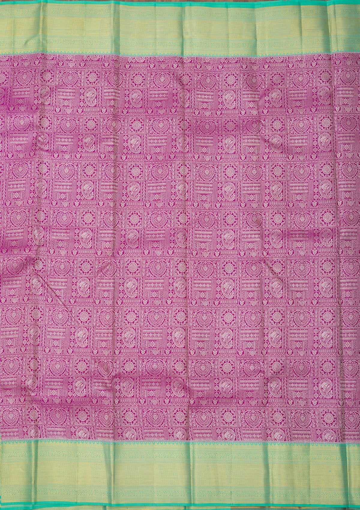 Purple Zariwork Pure Silk Saree-Koskii