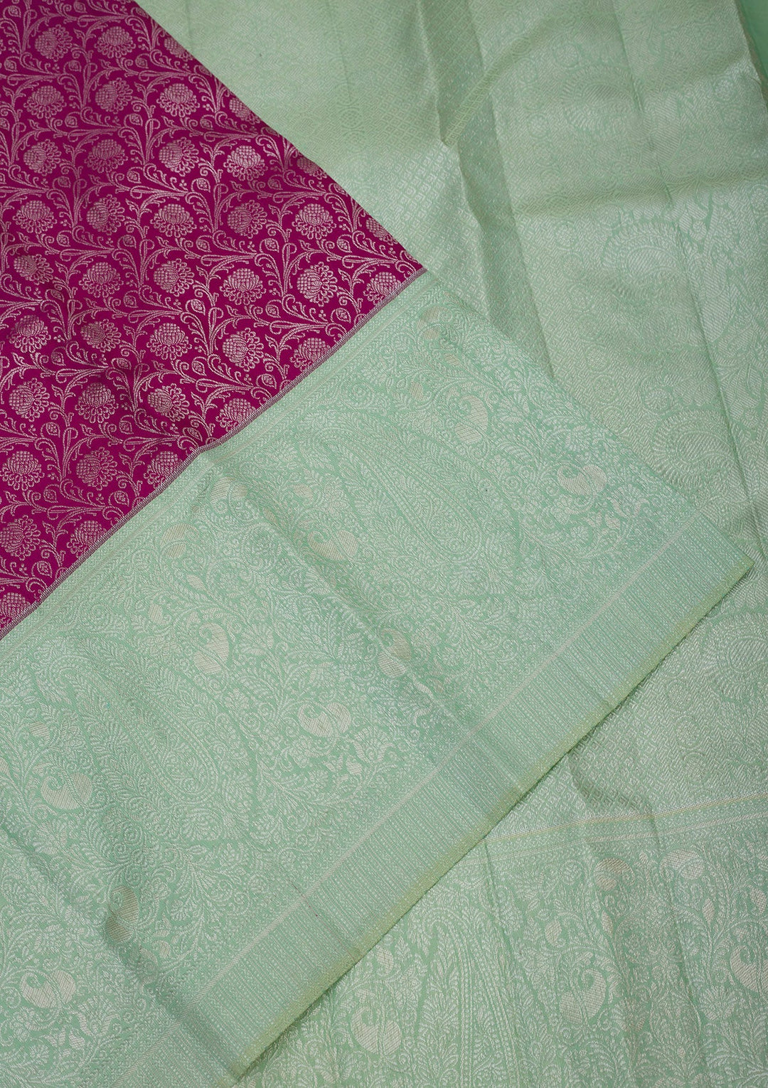 Purple Zariwork Pure Silk Saree-Koskii
