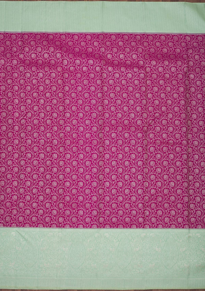 Purple Zariwork Pure Silk Saree-Koskii