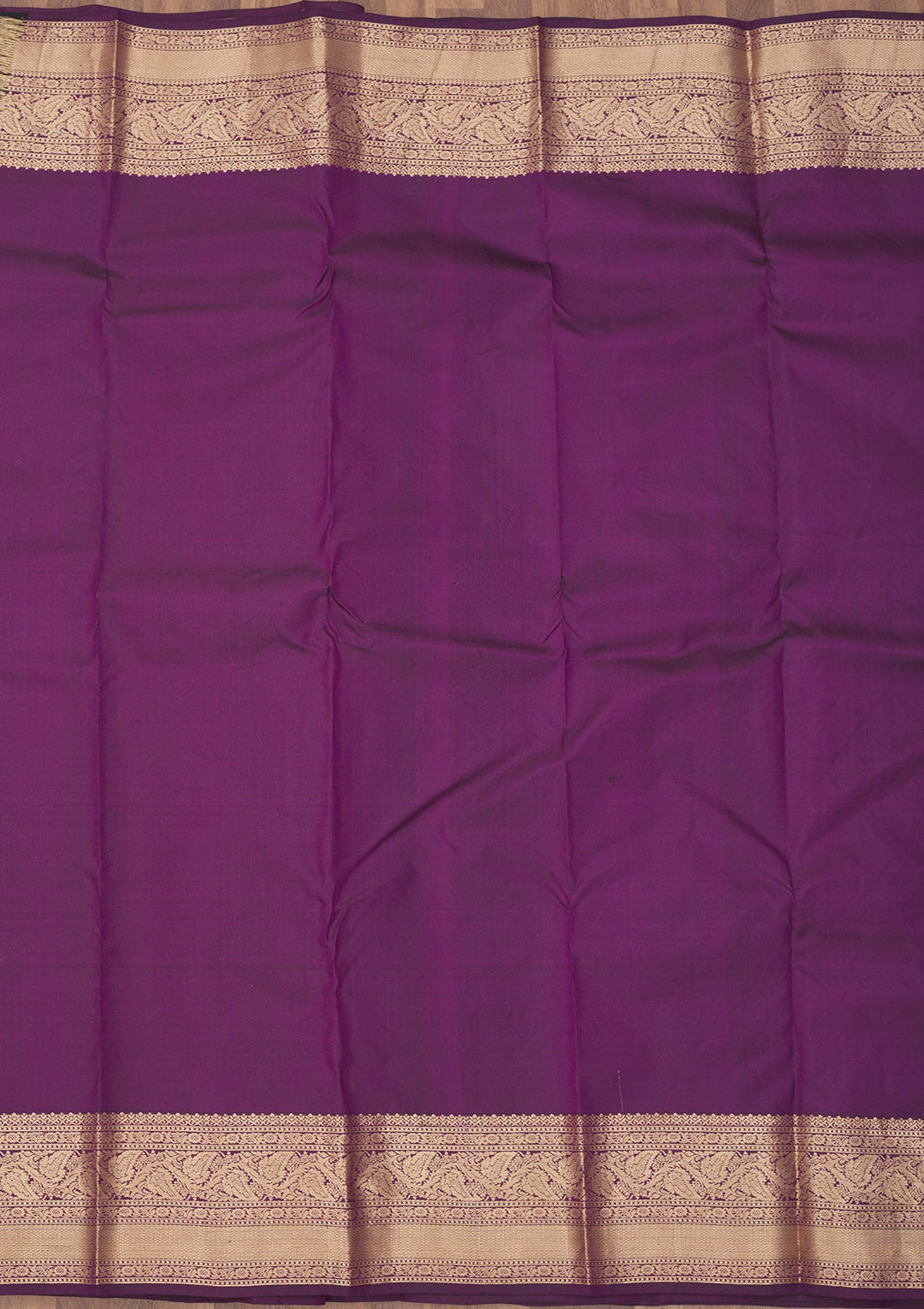 Purple Zariwork Pure Silk Saree-Koskii