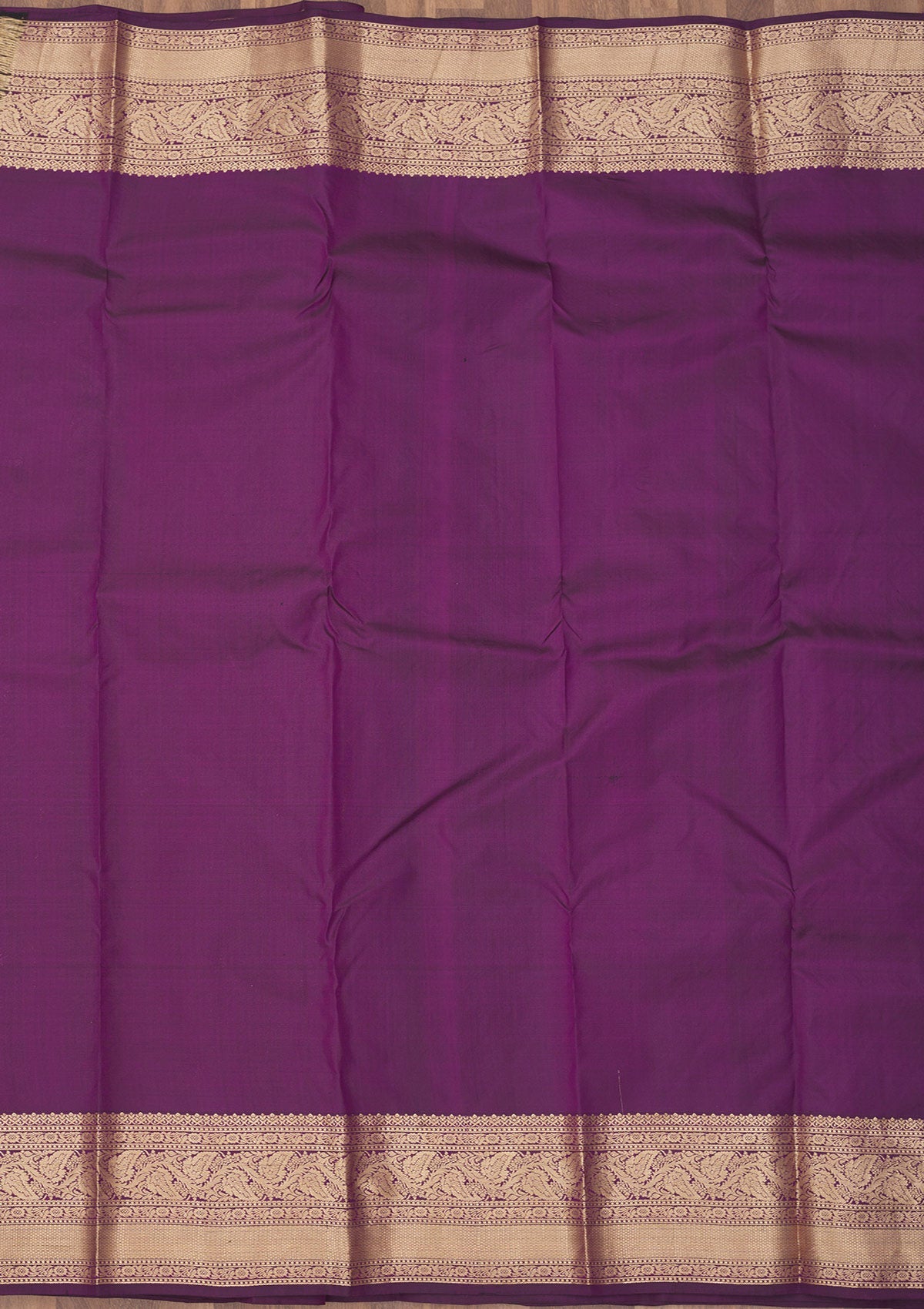 Purple Zariwork Pure Silk Saree-Koskii