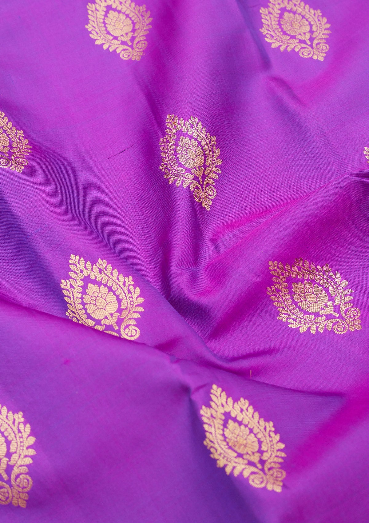 Purple Zariwork Pure Silk Saree-Koskii