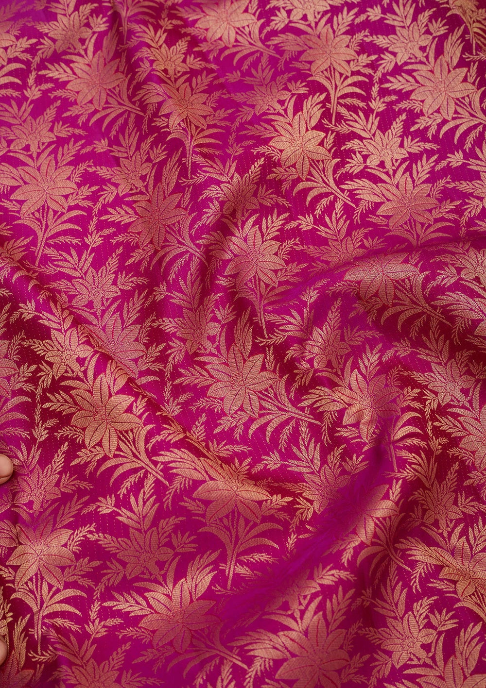 Purple Zariwork Pure Silk Saree-Koskii