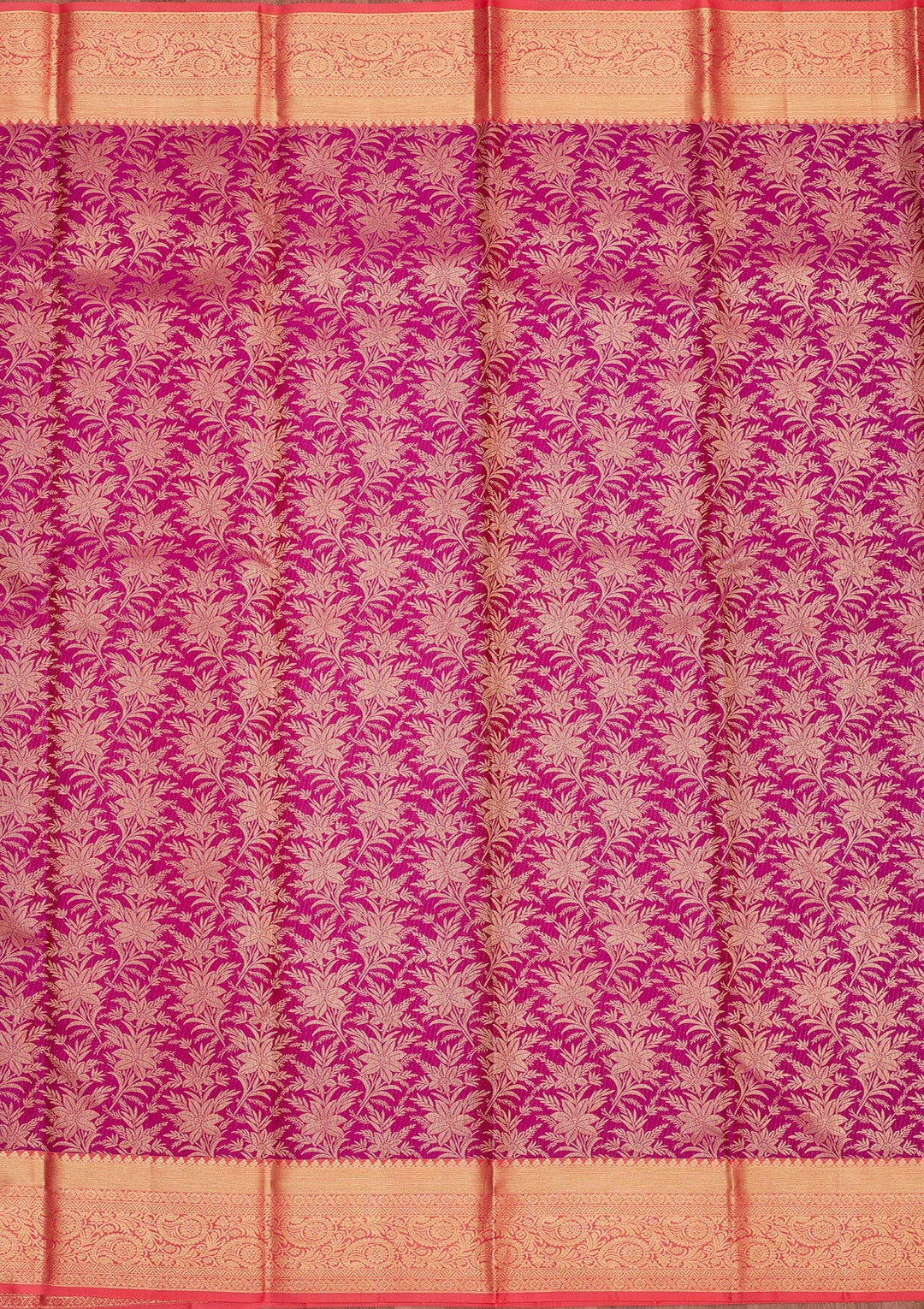 Purple Zariwork Pure Silk Saree-Koskii