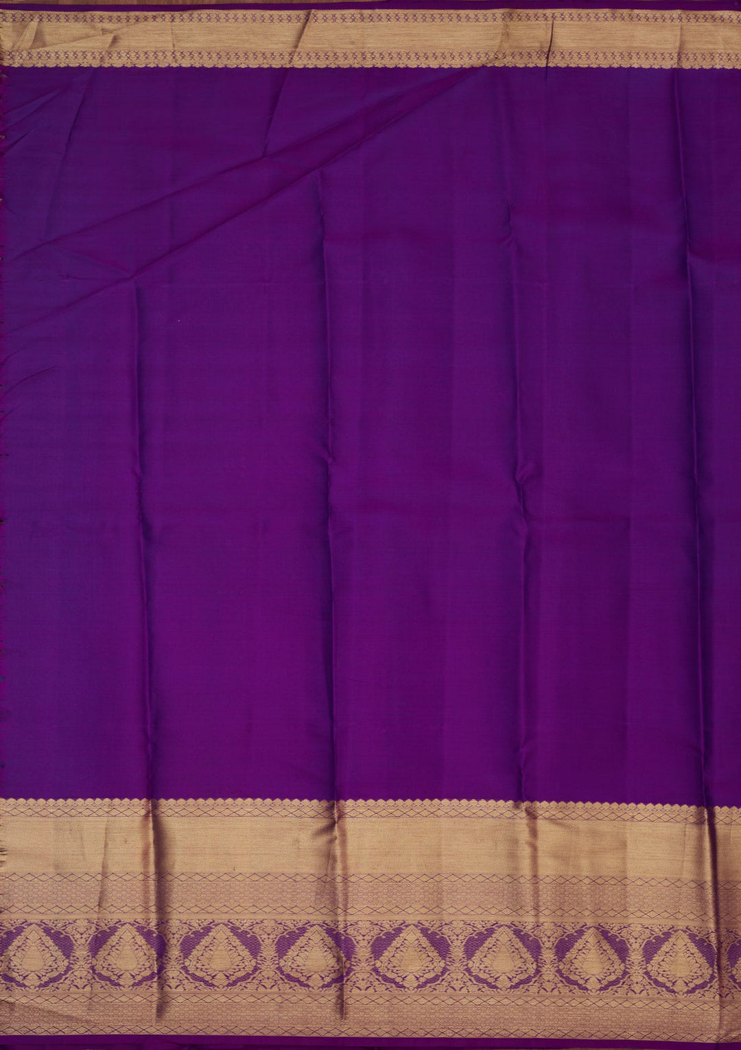 Purple Zariwork Pure Silk Saree-Koskii