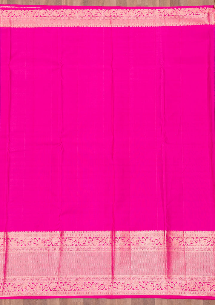 Purple Zariwork Pure Silk Saree-Koskii