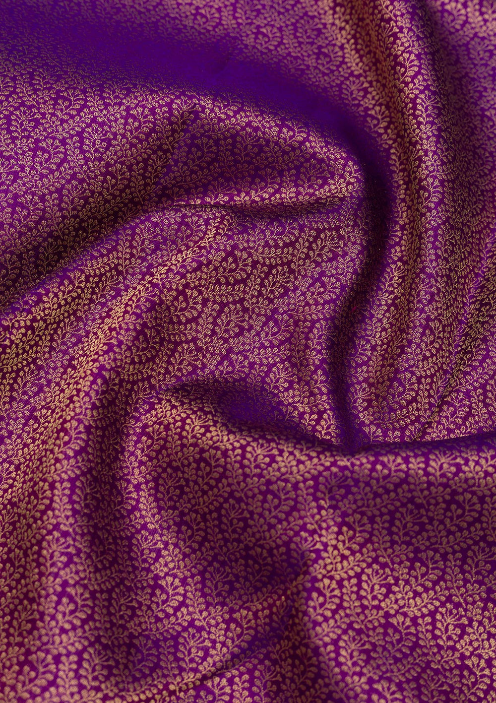 Purple Zariwork Pure Silk Saree-Koskii