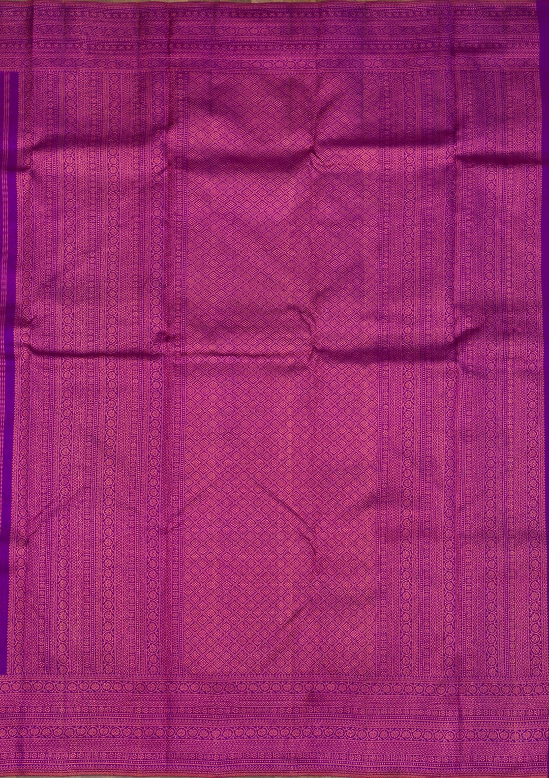 Purple Zariwork Pure Silk Saree-Koskii