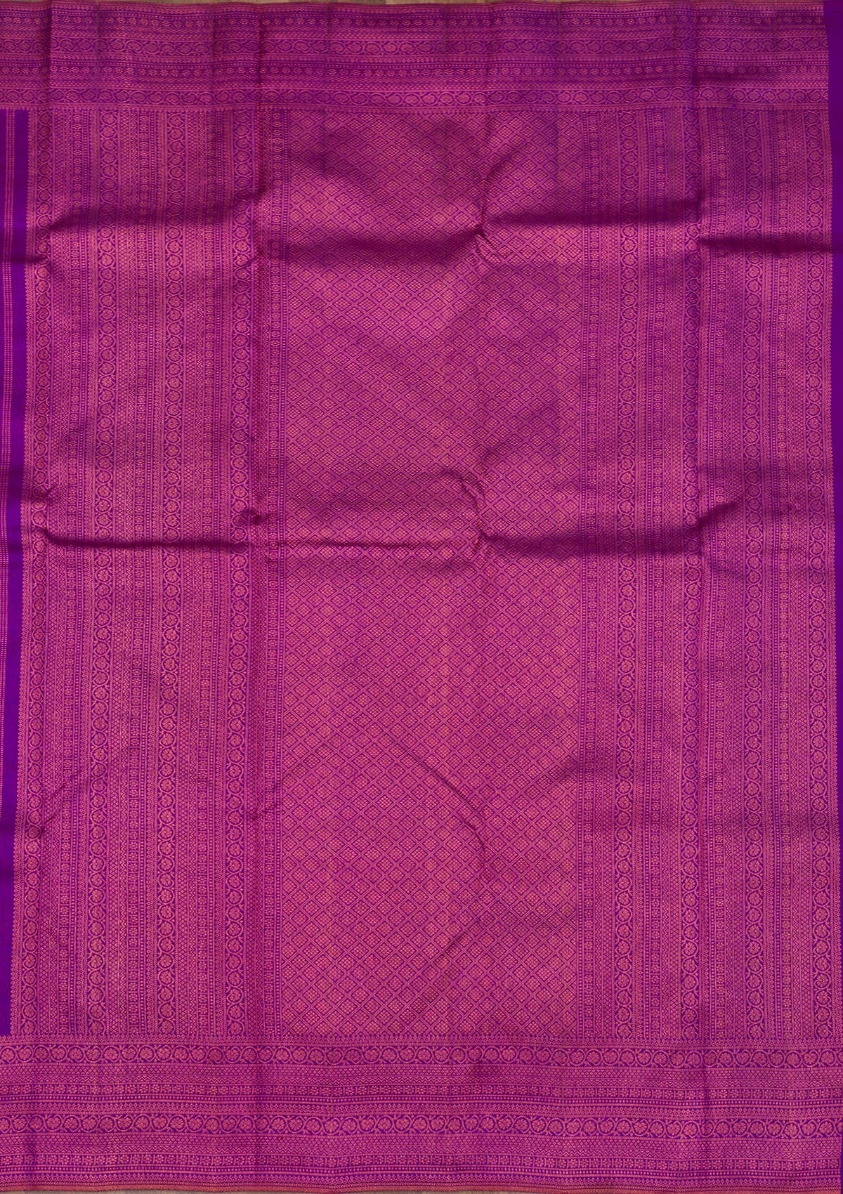 Purple Zariwork Pure Silk Saree-Koskii