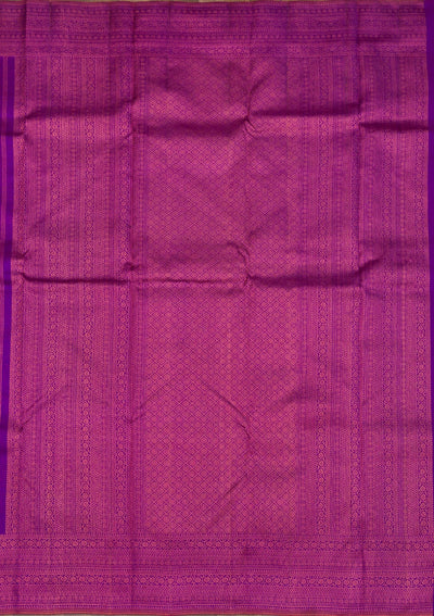 Purple Zariwork Pure Silk Saree-Koskii