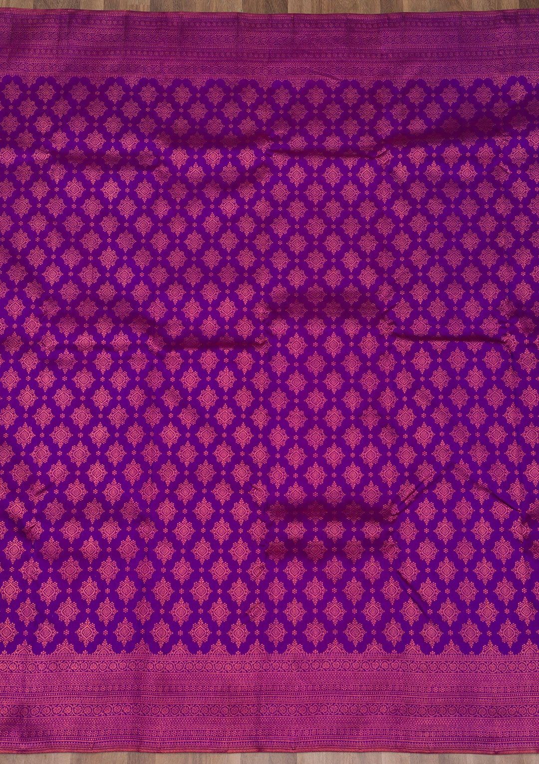 Purple Zariwork Pure Silk Saree-Koskii