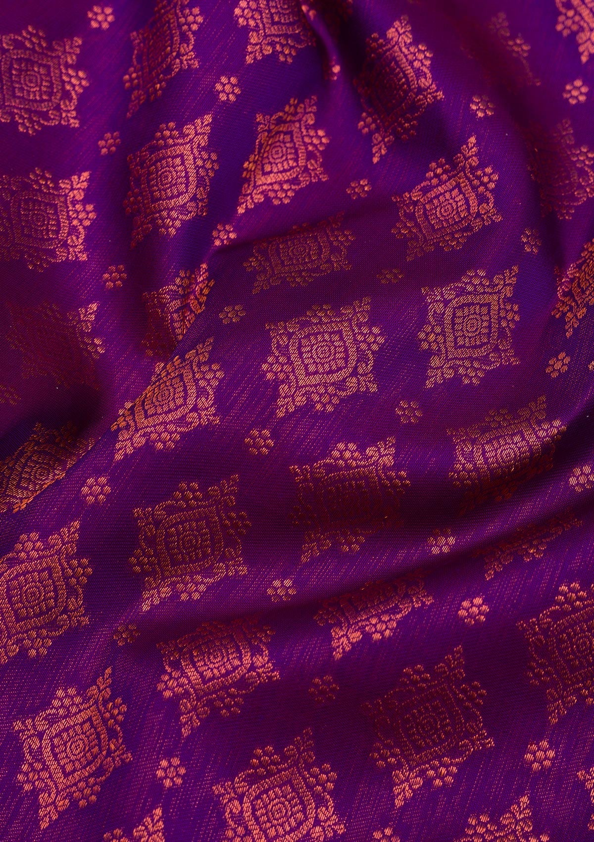 Purple Zariwork Pure Silk Saree-Koskii