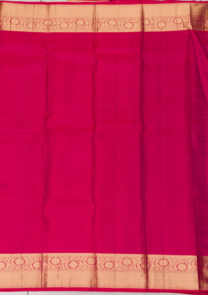 Purple Zariwork Pure Silk Saree-Koskii