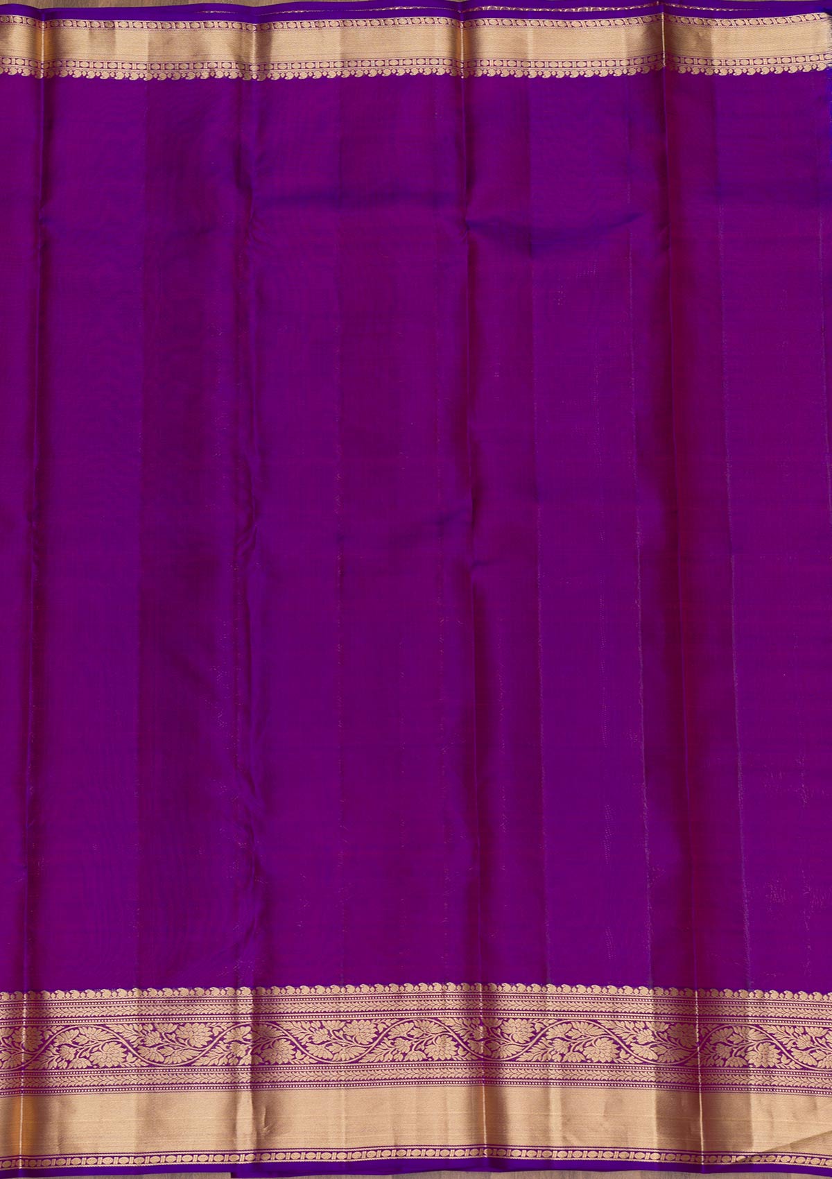 Purple Zariwork Pure Silk Saree-Koskii