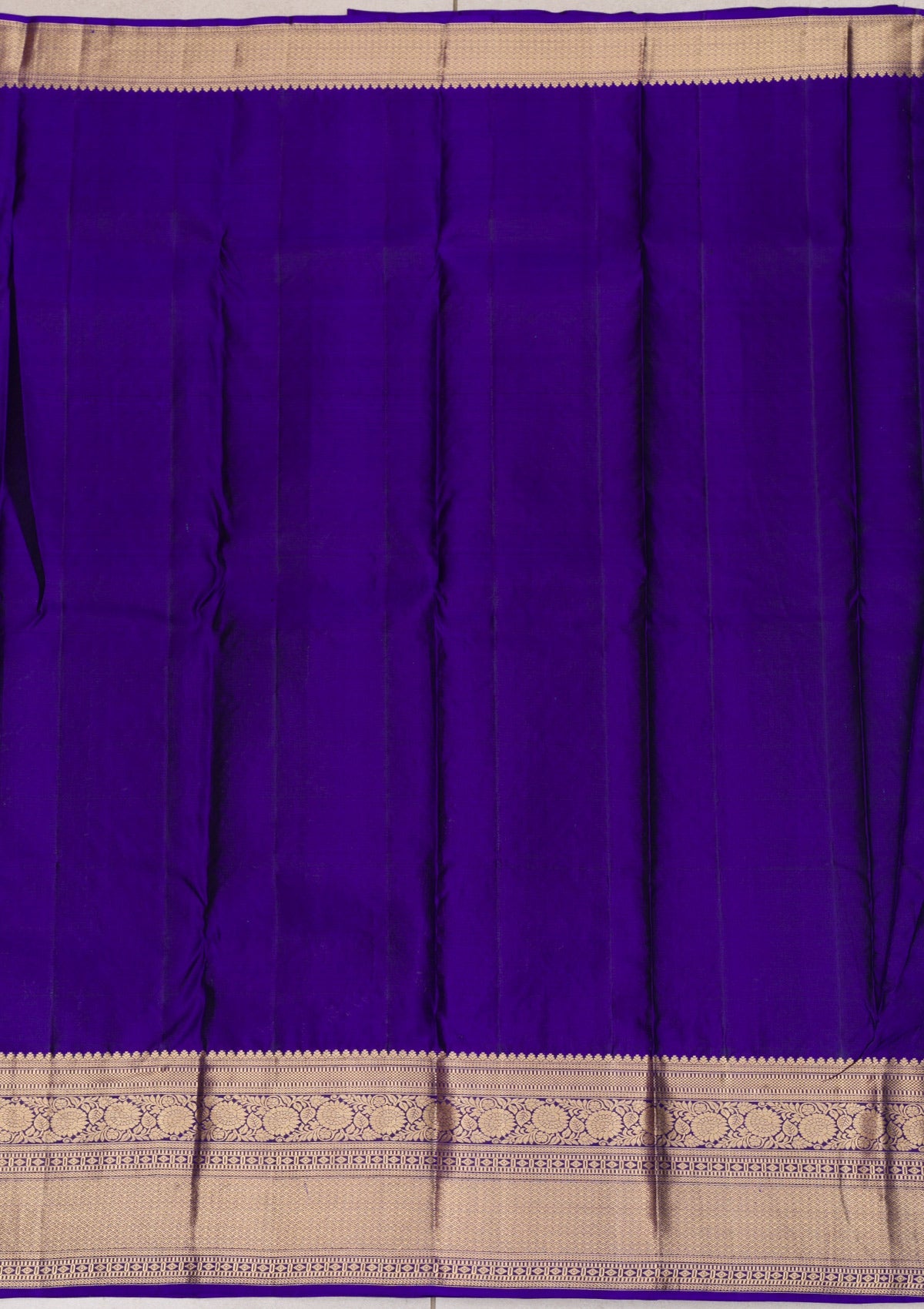 Purple Zariwork Pure Silk Saree-Koskii