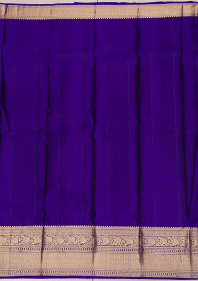 Purple Zariwork Pure Silk Saree-Koskii