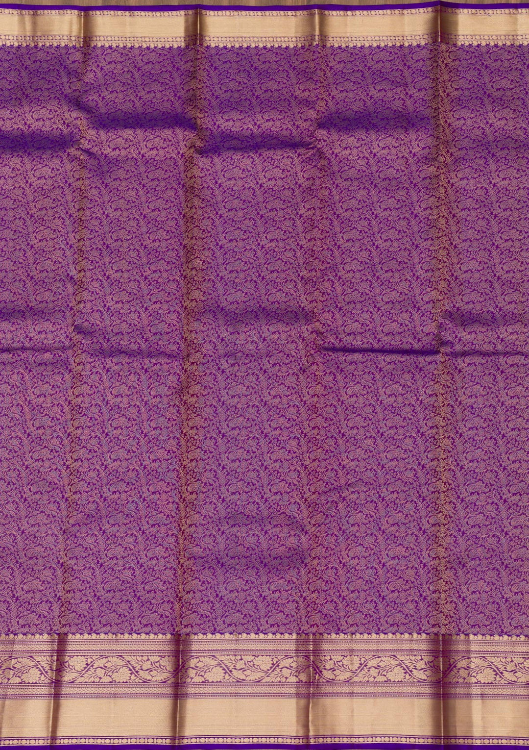 kosariii✴︎ Buy Purple Zariwork Pure Silk Saree - Koskii