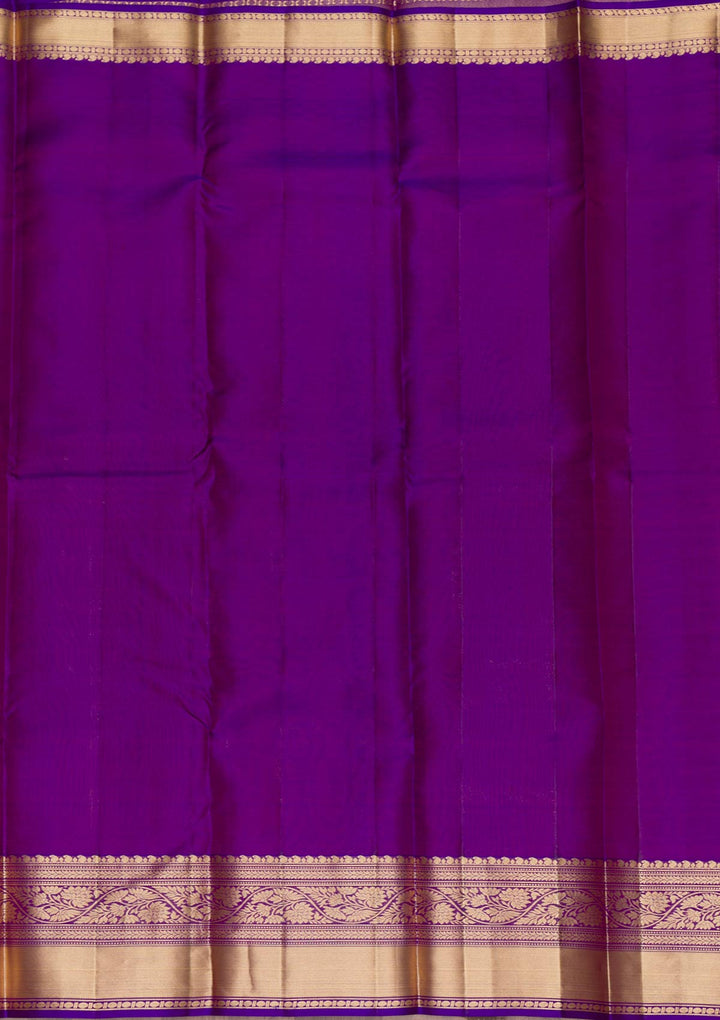 kosariii✴︎ Buy Purple Zariwork Pure Silk Saree - Koskii