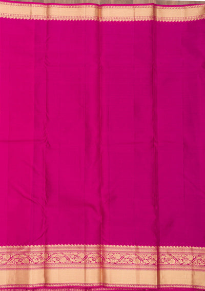 Purple Zariwork Pure Silk Saree-Koskii