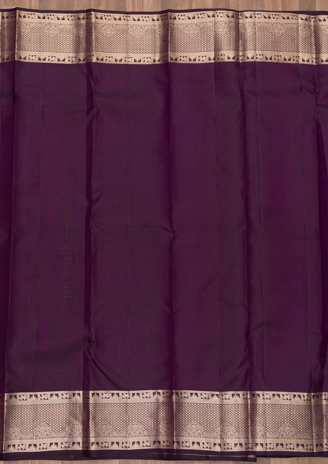 Purple Zariwork Pure Silk Saree-Koskii