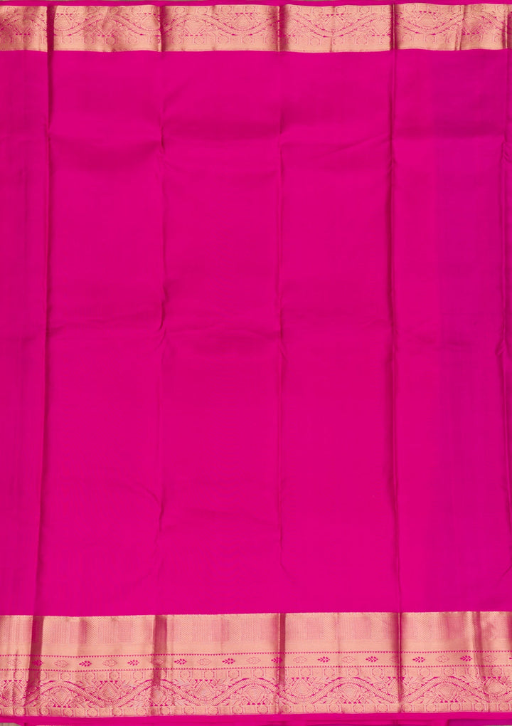 Purple Zariwork Pure Silk Saree-Koskii