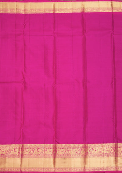 Purple Zariwork Pure Silk Saree-Koskii