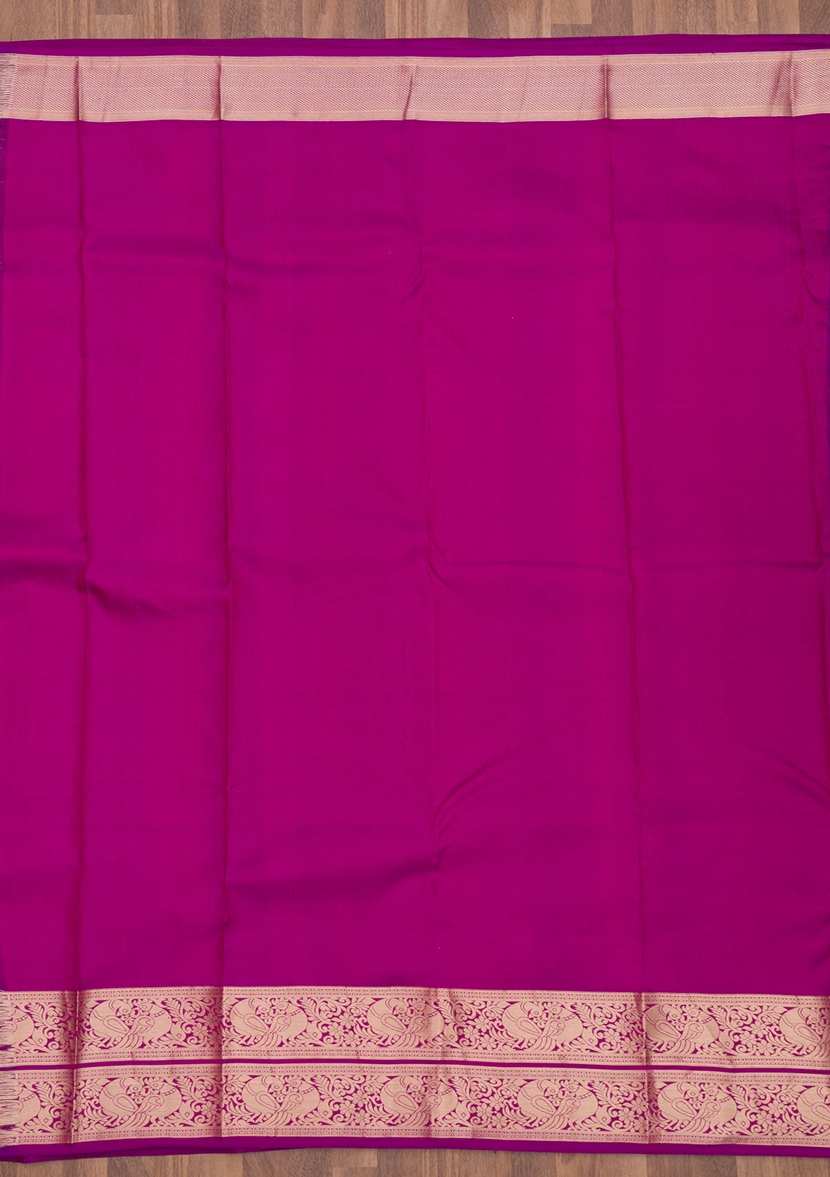 Purple Zariwork Pure Silk Saree-Koskii