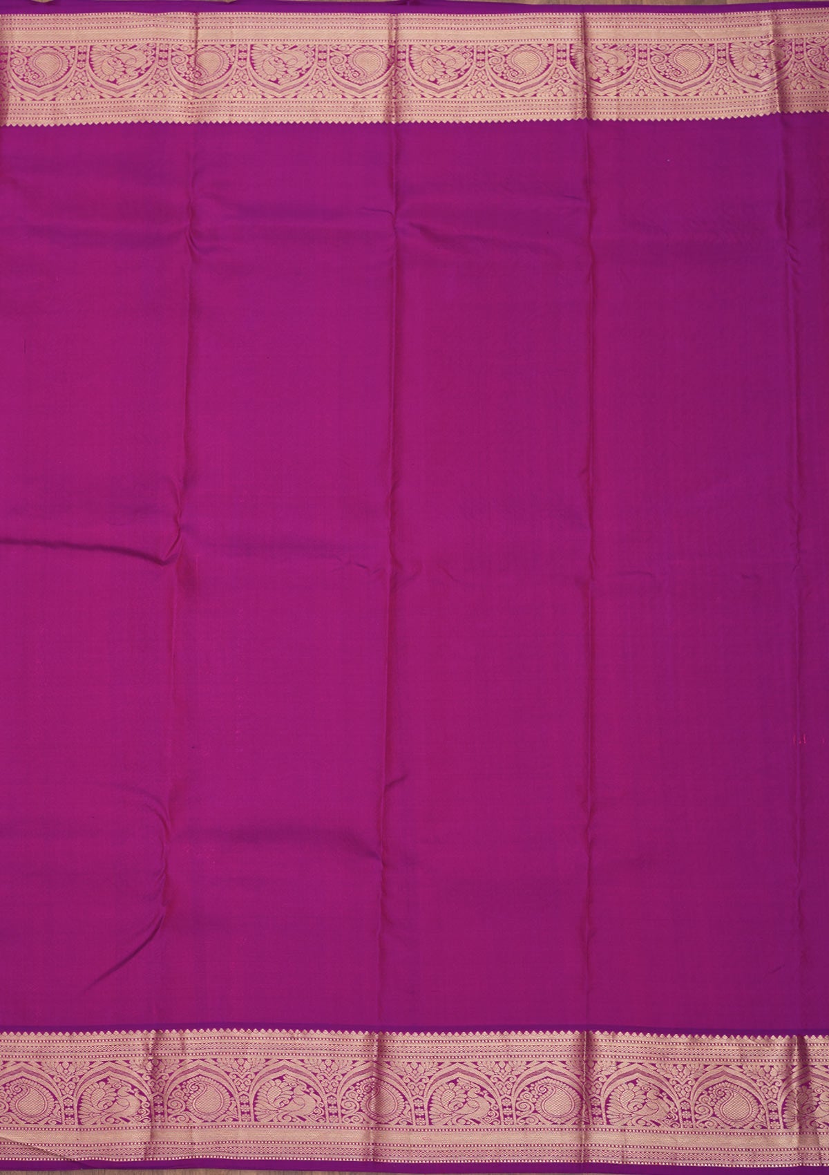 Purple Zariwork Pure Silk Saree-Koskii