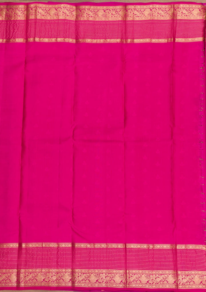 Purple Zariwork Pure Silk Saree-Koskii