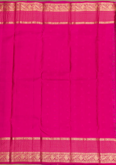 Purple Zariwork Pure Silk Saree-Koskii