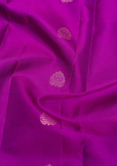 Purple Zariwork Pure Silk Saree-Koskii