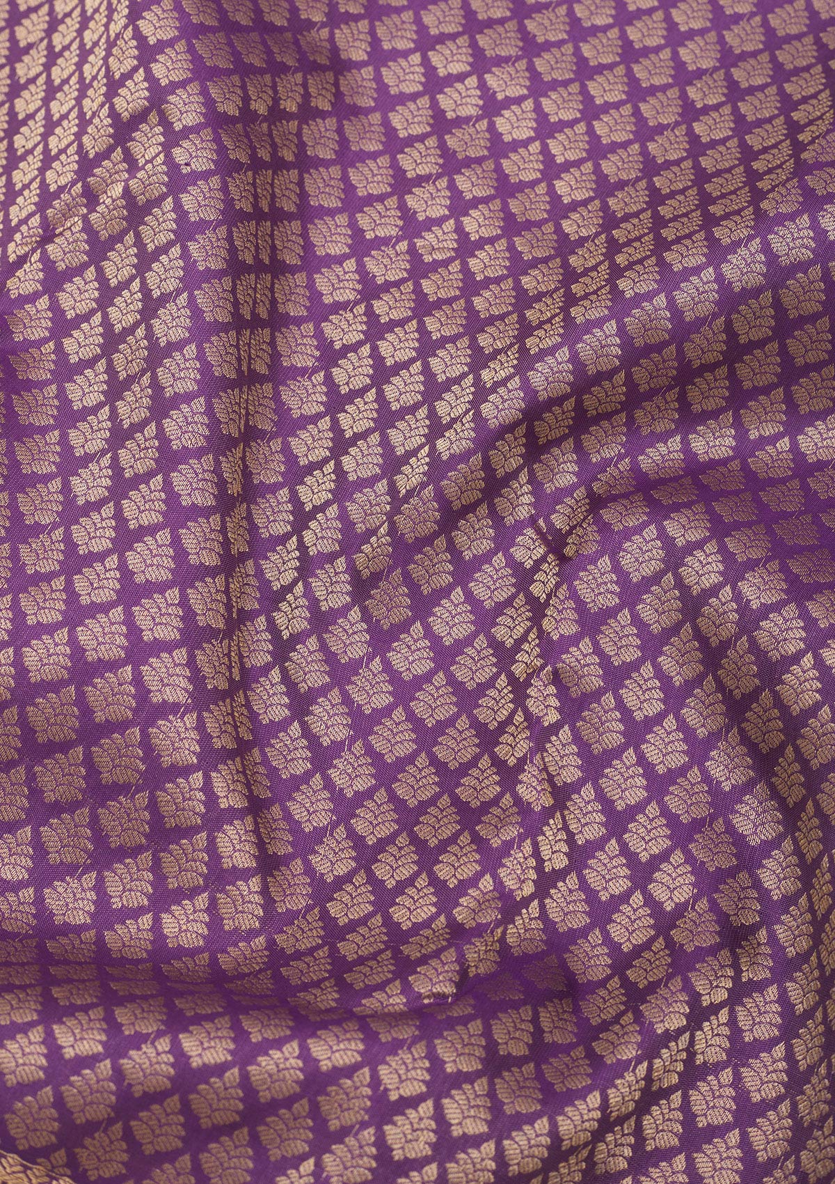 Purple Zariwork Pure Silk Saree