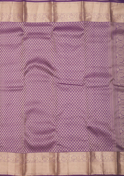 Purple Zariwork Pure Silk Saree